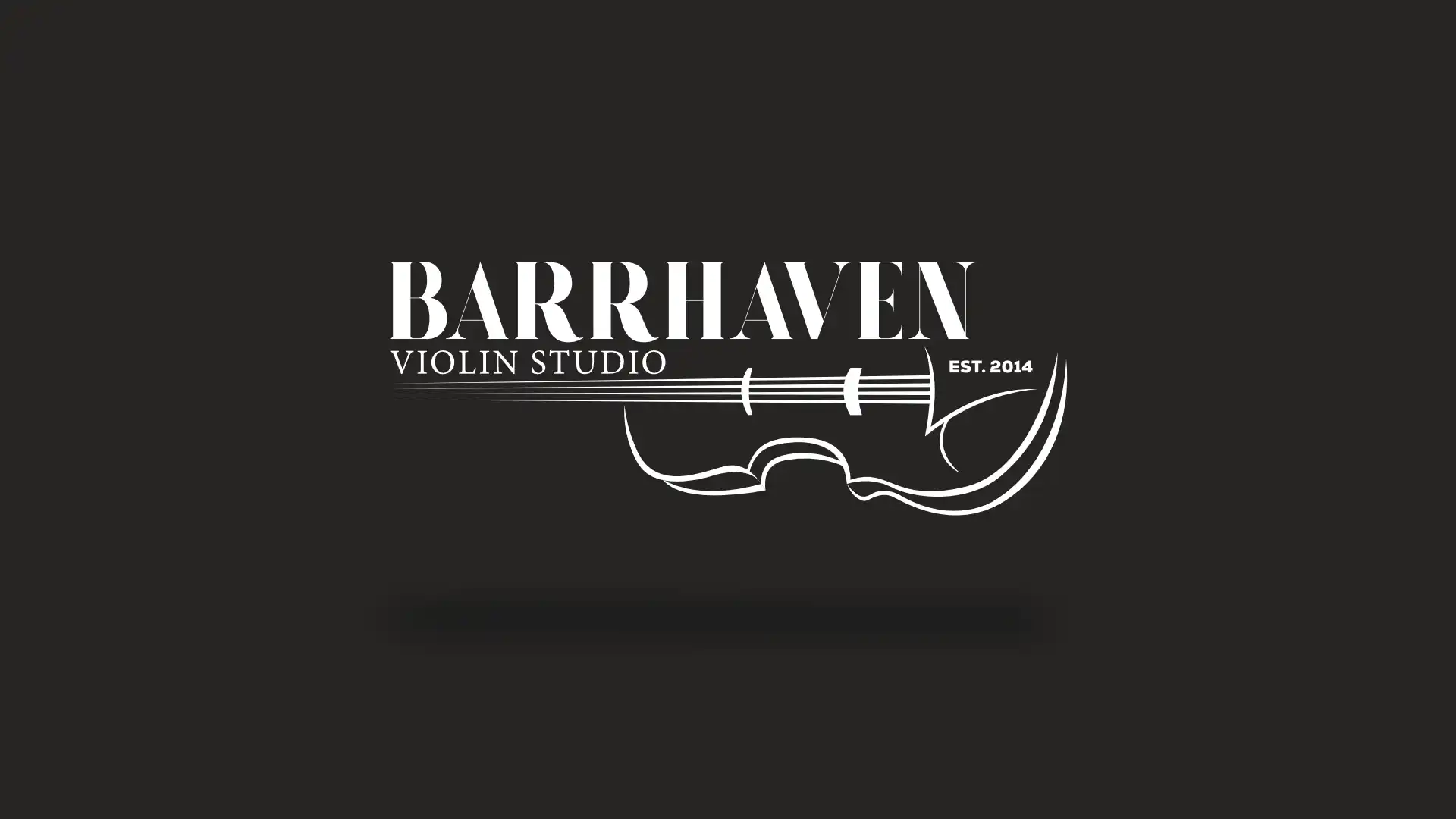 Barrhaven Violin School logo on black background