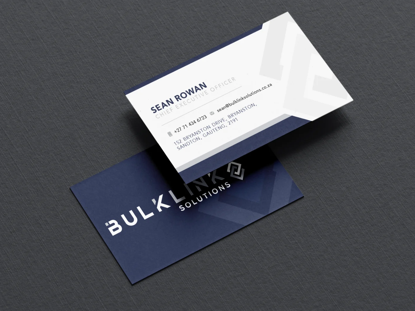 Business card design concept for Bulklink Solutions