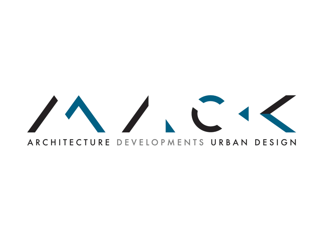 MACK Architecture Developments Urban Design blue and black logo
