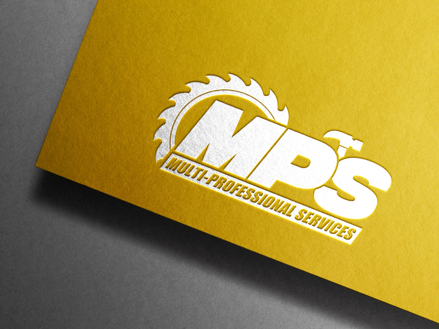 MPS Multi-Professional Services presented on a yellow textured paper background