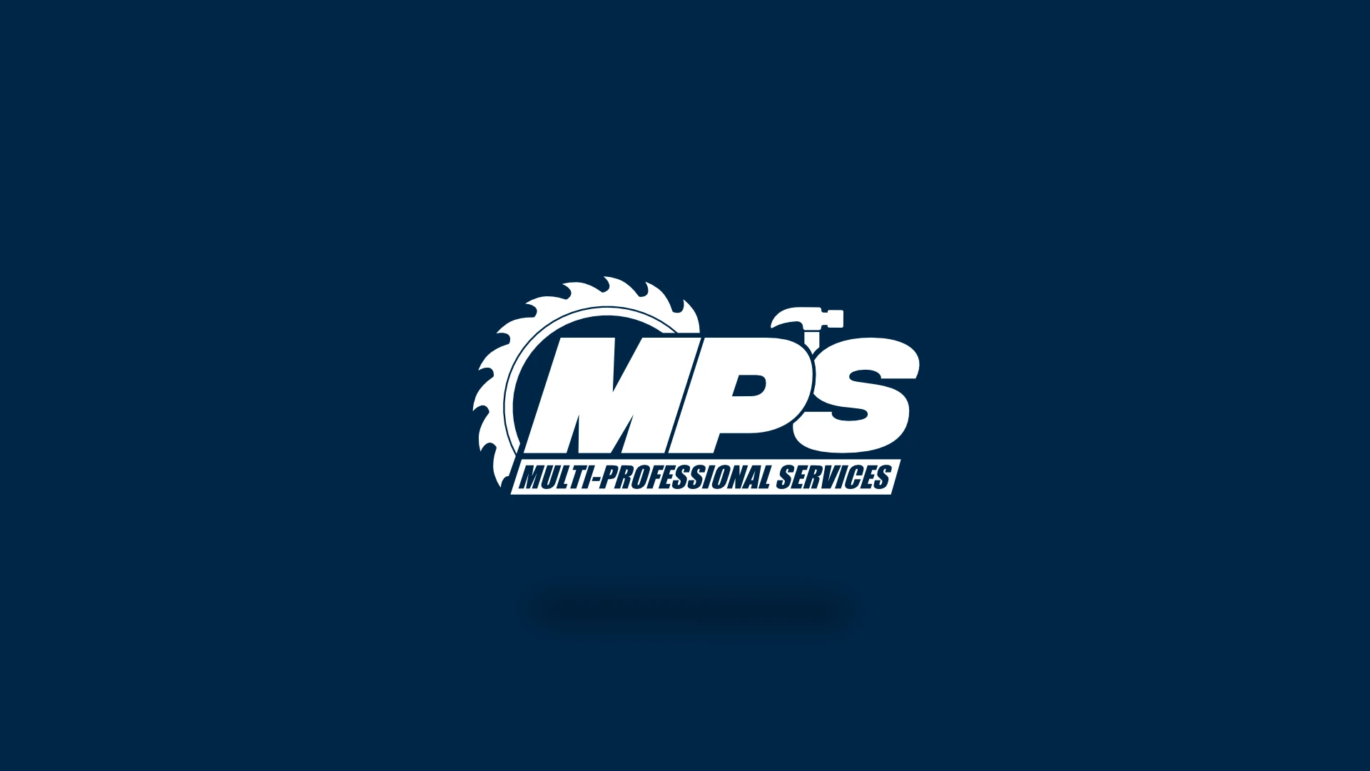 MPS - Multi-Professional Services white logo presented on a dark blue background