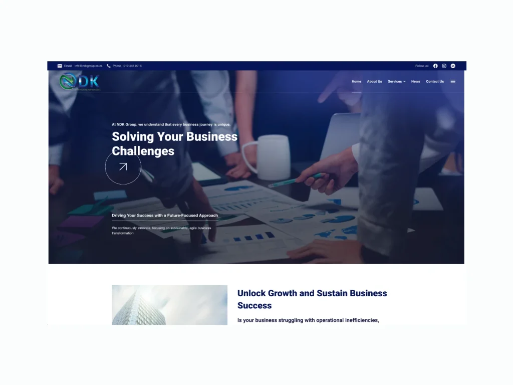 NDK Group website thumbnail